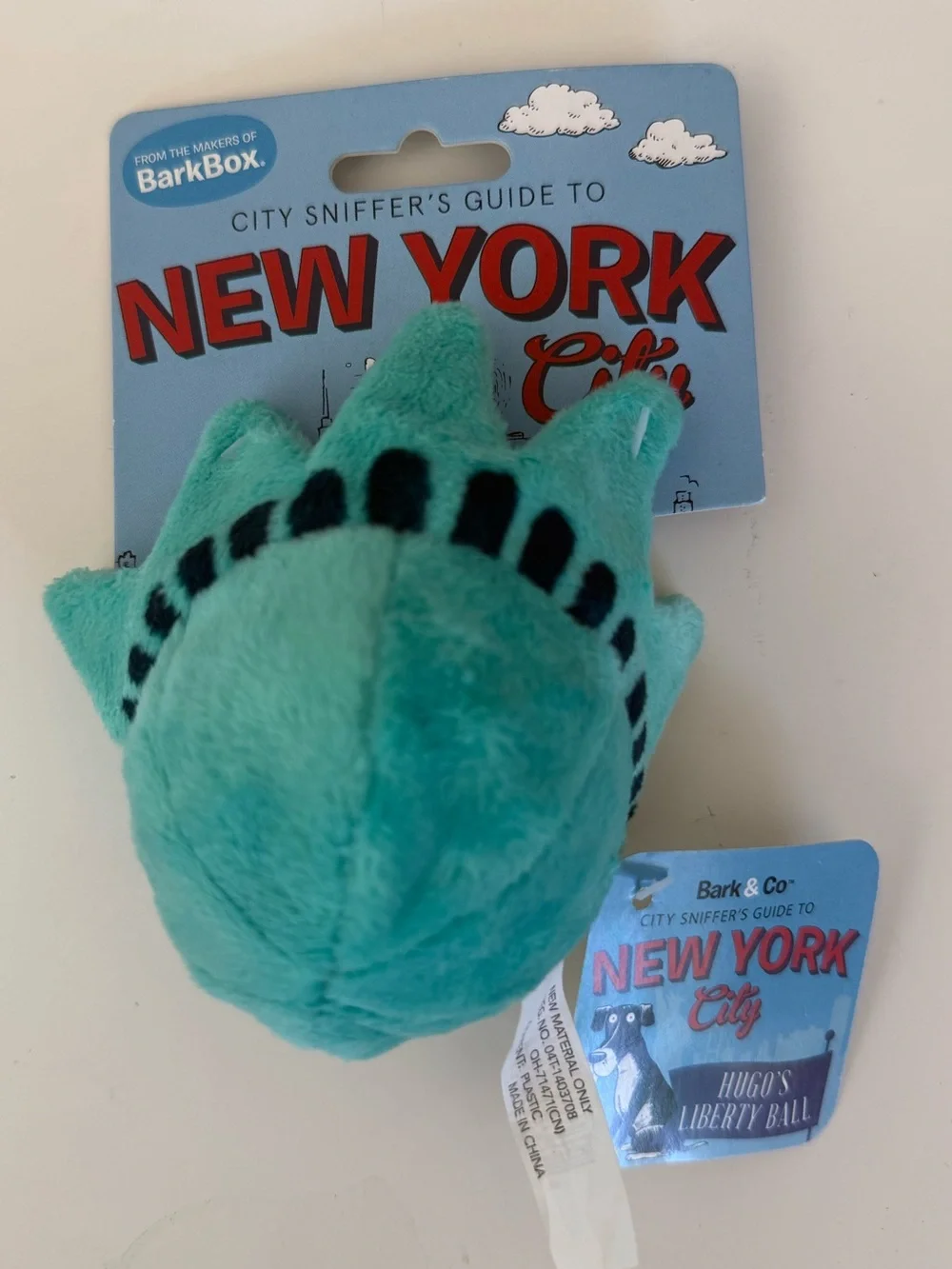 Bark Box Dog Toy New York NYC Liberty Ball! Small Limited edition Rare